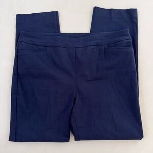 Chico’s Navy High Rise Straight Leg Trousers 16